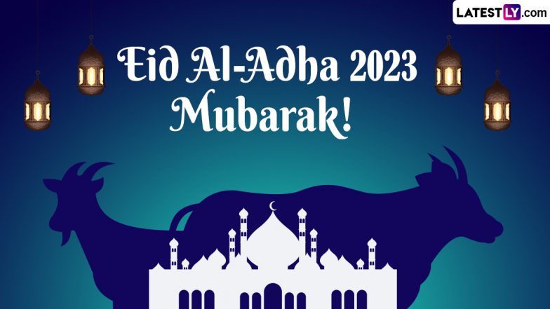 Bakra Eid Mubarak 2023 HD Images, Eid al-Adha Wallpapers and Greetings: Facebook Wishes, WhatsApp Messages and Quotes To Share on the Festive Occasion