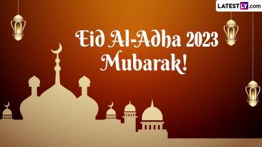 Eid al-Adha 2023 Images & Bakrid Mubarak HD Wallpapers for Free Download Online: Wish Happy Eid With WhatsApp Messages, Greetings, Quotes and SMS