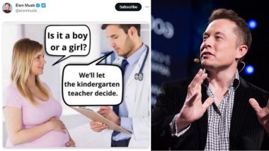 Elon Musk Engages in Gender Identity Debate by Sharing a Meme on 'Is It a Boy or a Girl?' on Twitter