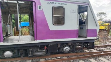 Empty Rake of Mumbai Local Train Derails Near Ambernath Station, Traffic on Kalyan Badlapur Route Affected (See Pics)