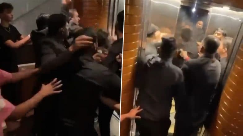 Bandra Club Fight Video: Ugly Brawl Breaks Out Between Bouncers and Customers Over Spilled Drink at Escobar Pub in Bandra; Seven Arrested