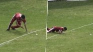 Fielder Hilariously Tries to Save Boundary Despite Going Over Rope During European Cricket Series Match, Leaves Commentators in Splits! (Watch Video)