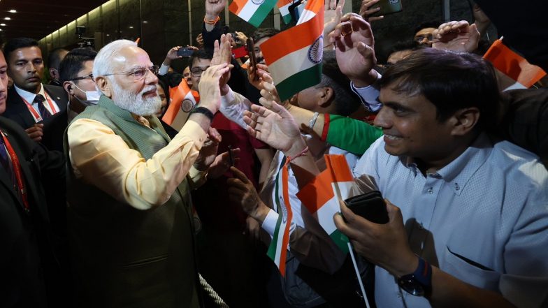 PM Modi Grand Welcome in US Preparation Video: Indian-Americans Prepare for Cultural Extravaganza to Greet PM Narendra Modi During His State Visit