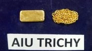 Tamil Nadu: Gold Worth Rs 28 Lakh Hidden in Slippers Seized at Tiruchirappalli Airport