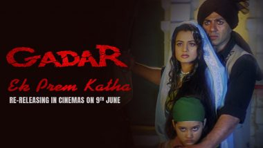 Gadar–Ek Prem Katha Re-Release: Here’s How You Can Avail Free Tickets and Watch Sunny Deol, Ameesha Patel’s Film Now in 4K on Big Screen!