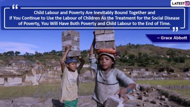 World Day Against Child Labour 2023 Images & HD Wallpapers for Free Download Online: Quotes, Slogans, Messages and Facebook Status To Share on This Day