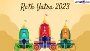 Jagannath Rath Yatra 2023 Wishes and Images: Jagannath Balabhadra Subhadra Photos, HD Wallpapers, Messages and Greetings To Share With Family and Friends