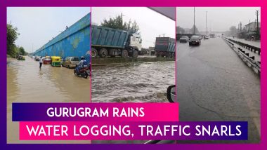 Gurugram Rains: Heavy Rainfall Lashes City; Water Logging, Traffic Snarls Reported At Many Places