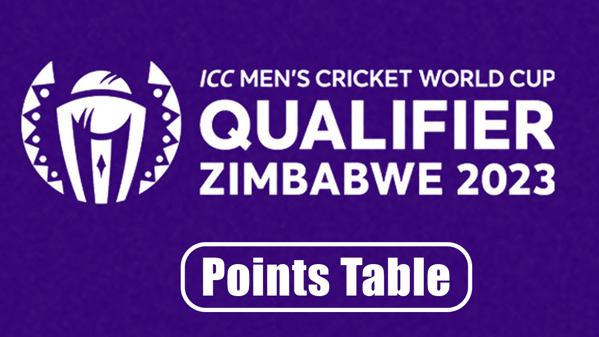 Cricket News Updated ICC World Cup 2023 Qualifier Points Table 