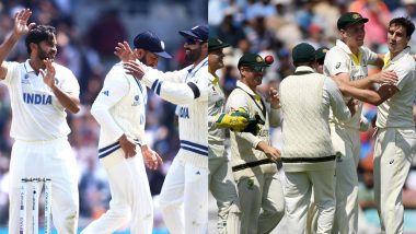 IND 164/3 in 40 Overs At Stumps (Target 444) | India vs Australia Live Score Updates ICC WTC 2023 Final Day 4: Australia Retain Upper Hand, Virat Kohli and Ajinkya Rahane Keep Fighting