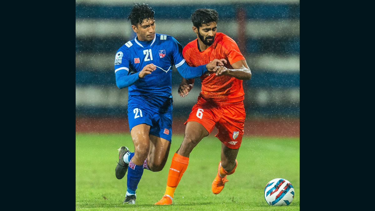 Indian Football Team Enter SAFF Championship 2023 Semifinal With Clinical 2-0 Victory Over Nepal in Group Stage Encounter ⚽ LatestLY