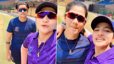 'Bas Chal Raha Hai' Sneh Rana, Shafali Verma and Other Indian Women Cricketers Take Part in Viral Reel From Varun Dhawan Starred Movie 'Bhediya' (Watch Video)