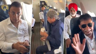 Kapil Dev, Sunil Gavaskar and Other Members of India’s 1983 World Cup-Winning Team Celebrate 40th Anniversary Of Historic Victory ‘35,000 Up in the Air’ (Watch Video)