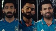 Virat Kohli, Rohit Sharma and Jasprit Bumrah in New Team India Jerseys! Catch First Look of Indian Cricket Stars in Adidas Kits (See Pics and Video)