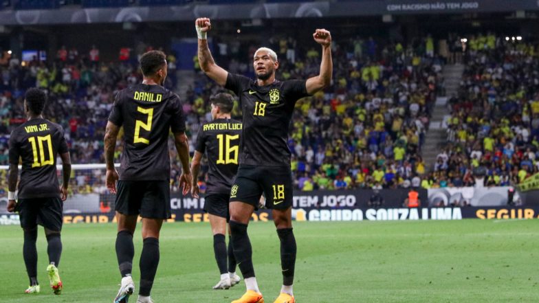 Brazil 4–1 Guinea: Selecao Return to Winning Ways in International Friendly As Stars Don Black Jerseys to Stand Against Racism