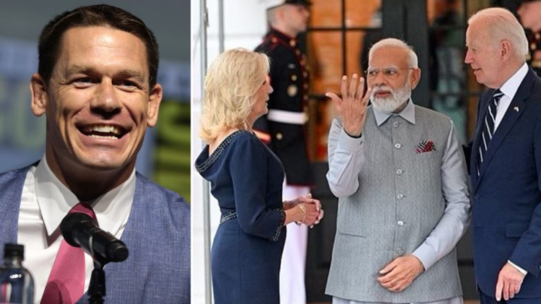 WWE Star John Cena Shares Picture of Indian Prime Minister Narendra Modi in His Iconic 'You Can't See Me' Pose, Fans React