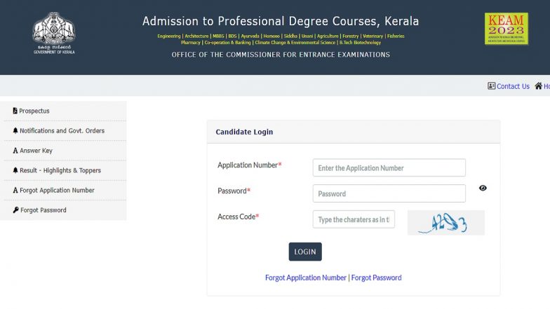 KEAM 2023 Rank List Released at cee.kerala.gov.in: Kerala Engineering ...