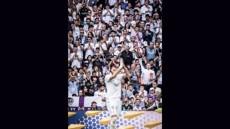 Karim Benzema Receives Standing Ovation From Fans As He Leaves Santiago Bernabeu In His Last Match For Real Madrid (Watch Video)