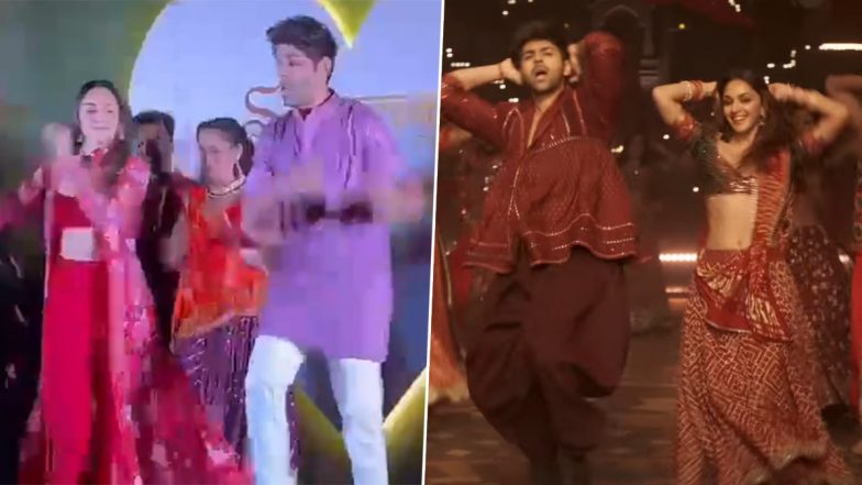 Kartik Aaryan-Kiara Advani Set Stage on Fire As They Dance to 'Sun Sajni' from SatyaPrem Ki Katha During Song Launch (Watch Video)