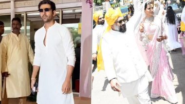 Sonnalli Seygall and Ashesh Sajnani Wedding: Kartik Aaryan Spotted at Gurudwara for the Actress' Marriage Ceremony (Watch Video)