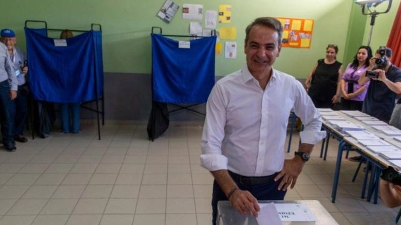 Greece's Conservative New Democracy Party Wins Landslide Election Victory for Second 4-year Term