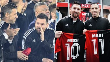 Lionel Messi Scores Hat-Trick on His Birthday; Argentina Star Receives Rousing Reception at Boyhood Club Newell's Old Boys in Rosario (Watch Videos)