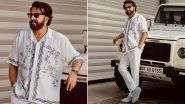 71-Year-Old Mammootty Looks Suave in White Printed Shirt and Pants! Megastar&rsquo;s Pics Posing With &lsquo;Predacious&rsquo; Land Rover Takes Internet by Storm
