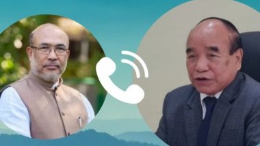 Manipur Violence: CM N Biren Singh Speaks Over Phone to Mizoram Counterpart Zoramthanga, Assures Security of Meitei Community in His State