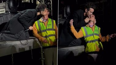 Matty Healy Kisses a Security Guard During The 1975 Concert; Video Goes Viral – WATCH