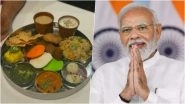 'Modi Ji' Thali in United States Video: New Jersey Restaurant Launches Special Thali Ahead of Indian PM Narendra Modi's State Visit to US; View Mouth-Watering Dishes