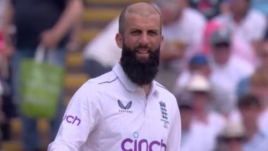 Moeen Ali Fined 25 Per Cent of Match Fee for Spraying Drying Agent On Bowling Hand During Eng vs AUS Ashes 2023 First Test Day 2