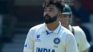Mohammed Siraj Gets Into Heated Exchange With Steve Smith During Day 2 of IND vs AUS WTC 2023 Final (Watch Video)