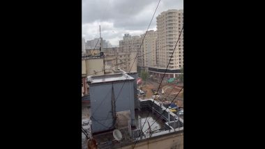 Mumbai Rains Today: Mumbaikars Wake Up to Light Rainfall and Overcast Skies, Netizens Share Pictures and Videos