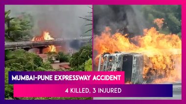 Mumbai-Pune Expressway Accident: Four Killed, Three Injured As Chemical-Laden Tanker Bursts Into Flames