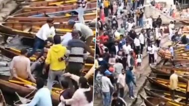 Uttarakhand Boat Ride Fight Video: Ugly Brawl Breaks Out Between Boatmen and Tourists in Nainital, Viral Clip Surfaces