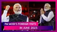 PM Narendra Modi Foreign Visits 2023: Indian Prime Minister To Visit US And Egypt From June 20 To 25, Announces MEA