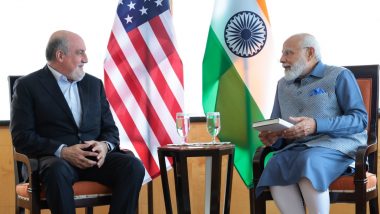 PM Narendra Modi Holds Discussions With Professor Nassim Nicholas Taleb, Author Robert Thurman in New York (See Pics and Video)