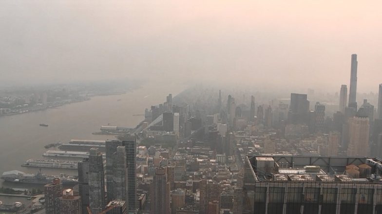 Canada Wildfires: New York City Sees Worst Air Quality in Any Major City Across World Due to Forest Fire in Canada (See Pics and Videos)