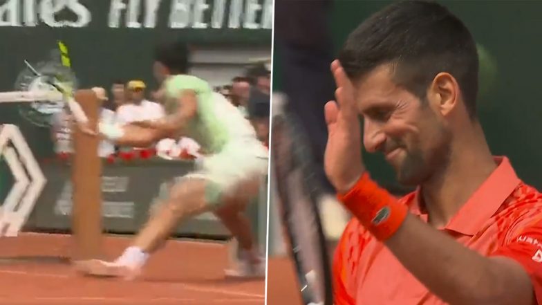 Carlos Alcaraz's Sensational Shot Draws Appreciation From Novak Djokovic During Their French Open 2023 Semifinal (Watch Video)