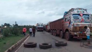 Odisha Accident: Five Killed, 9 Injured As Speeding Truck Ploughs Into Wedding Procession in Keonjhar (Watch Video)