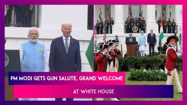 PM Modi Gets Grand Welcome At White House; US President Joe Biden & First Lady Jill Biden Accord Indian Prime Minister With A Gun Salute