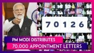PM Narendra Modi Distributes 70,000 Appointment Letters During &lsquo;Rozgar Mela&rsquo;