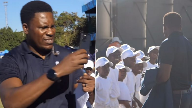 Former Zimbabwe Cricketer-Turned-Commentator Pommie Mbangwa Makes ‘Special Wish’ for Kids Who Sang Him ‘Happy Birthday’ Song (Watch Video)