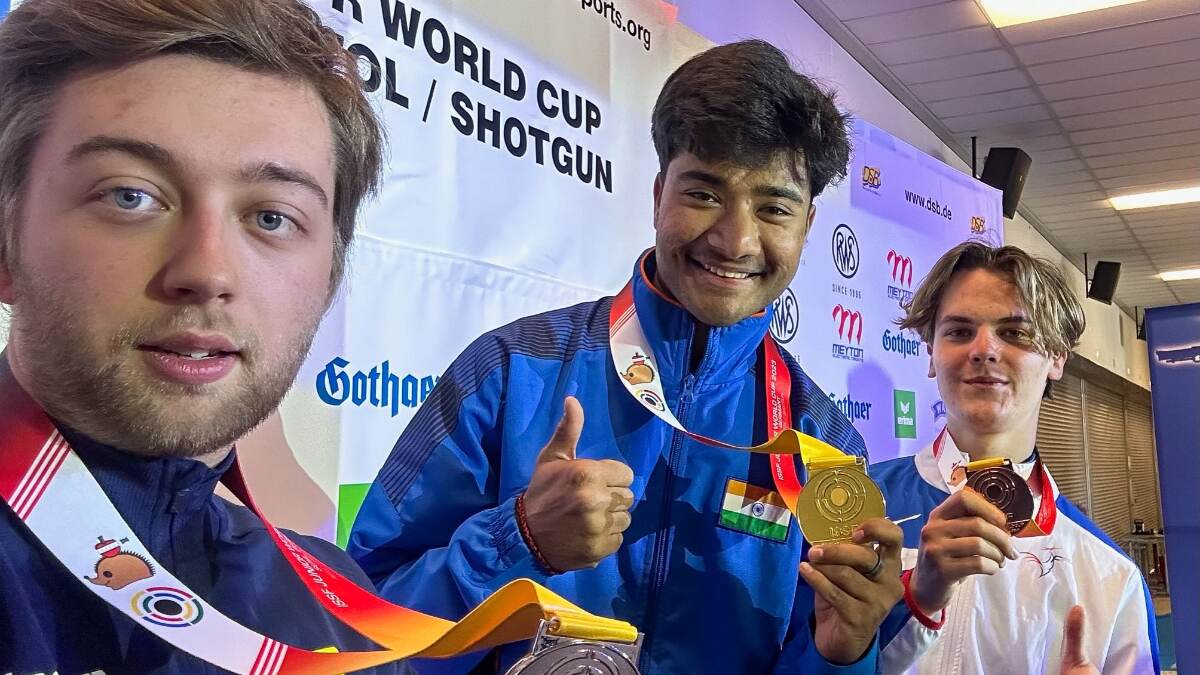 Agency News Dhanush Srikanth Wins India's Third Gold at ISSF Junior