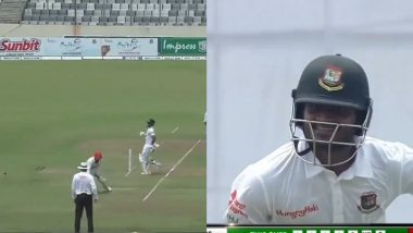 Comedy of Errors! Clueless Fielding by Afghanistan Players Help Mahmudul Hasan Joy Score Five Runs Off One Ball During BAN vs AFG One-Off Test 2023 (Watch Video)