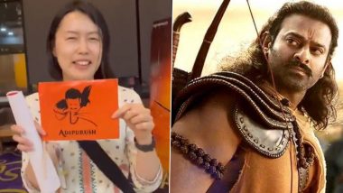 Adipurush: Prabhas' Die-Hard Japanese Fan Travels From Tokyo to Singapore to Watch the Film in Theatre, Video Goes Viral – WATCH