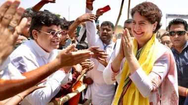 Madhya Pradesh Assembly Elections 2023: Priyanka Gandhi Vadra Attacks BJP Government in MP During Jabalpur Rally, Says '21 Jobs, 225 Scams' (Watch Video)