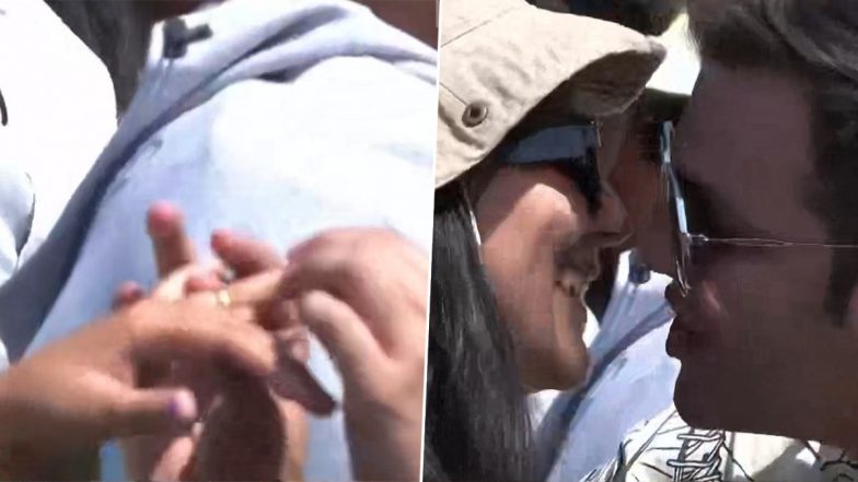 'She Said YES' Spectator Proposes Partner At the Oval During Day 4 of IND vs AUS WTC 2023 Final, Goes Viral (See Pic)