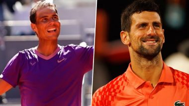 Rafael Nadal Congratulates Novak Djokovic on Record 23rd Grand Slam Win; Spanish Tennis Legend Writes '23 Is a Number..Impossible To Think About'