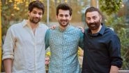 Karan Deol Can&rsquo;t Contain His Happiness As He Poses With His &lsquo;Best Men&rsquo; Sunny Deol and Rajveer Deol (View Pic)